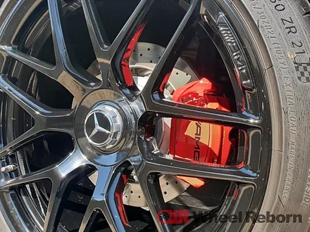 벤츠 GT43AMG 순정 21인치 블랙유광 분체도장 휠도색 작업후기!! / 하남시 감북동