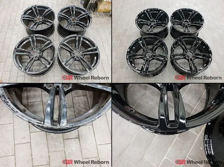 BMW M3 순정 19인치 블랙유광 분체도장 휠복원 작업후기!! / 하남시 감북동