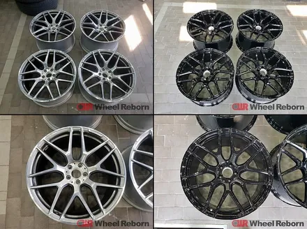 벤츠 GT43AMG 순정 21인치 블랙유광 분체도장 휠도색 작업후기!! / 하남시 감북동