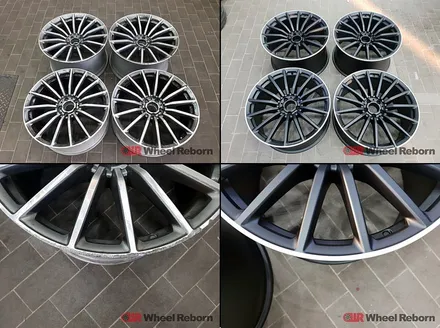 벤츠 GT43AMG 순정 20인치 멧블랙 투톤 분체도장 휠도색 작업후기!! / 하남시 감북동