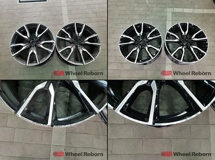 BMW X7 순정 22인치 다이아커팅 분체도장 휠복원 작업후기!! / 하남시 감북동