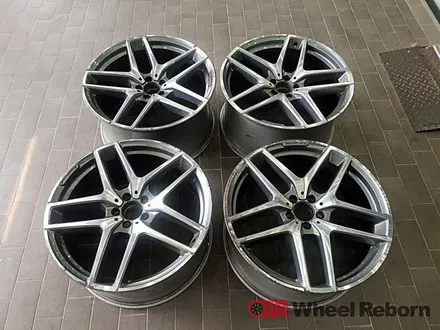 벤츠 GLE 350d 순정21인치 건메탈 분체도장 휠도색 작업후기!! / 하남시 감북동