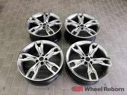 BMW M550D 순정 20인치 브라이트실버 분체도장 실버도색 작업후기!! / 하남시 감북동