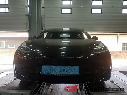 테슬라 모델3 순정 19인치 블랙유광 분체도장 휠복원 작업후기!! / 하남시 감북동