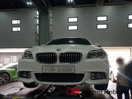 BMW f10 530d 순정18인치 고스트크롬 분체도장 휠복원 작업후기!! / 하남시 감북동