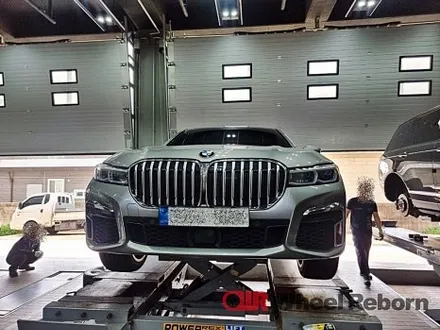 BMW 740d 순정 20인치 다이아커팅 분체도장 휠복원 작업후기!! / 하남시 감북동
