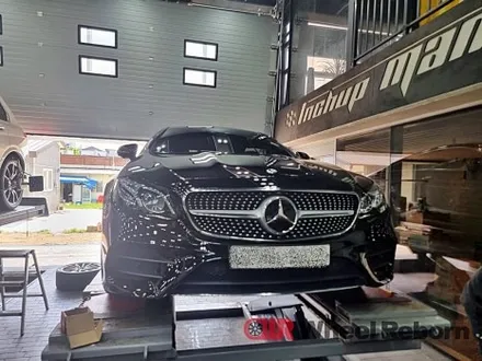 벤츠 E450 순정 19인치 다이아커팅 분체도장 휠복원 작업후기!! / 하남시 감북동