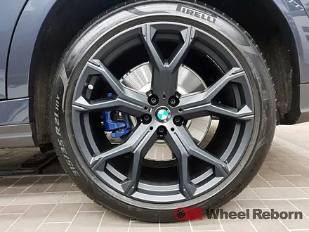 BMW X6 순정 21인치 멧블랙 분체도장 휠도색 작업후기!! / 하남시 감북동