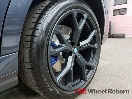 BMW X6 순정 21인치 멧블랙 분체도장 휠도색 작업후기!! / 하남시 감북동