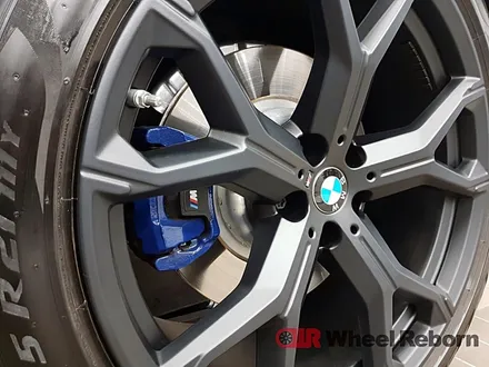 BMW X6 순정 21인치 멧블랙 분체도장 휠도색 작업후기!! / 하남시 감북동