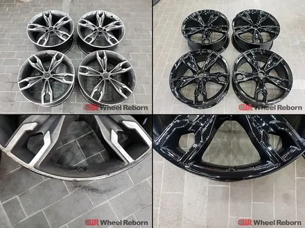 BMW M550D 순정 20인치 블랙유광 분체도장 휠도색 작업후기!! / 하남시 감북동