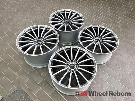 벤츠 GT43AMG 순정 20인치 멧블랙 투톤 분체도장 휠도색 작업후기!! / 하남시 감북동
