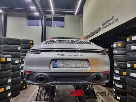포르쉐 911 카레라 4S 순정휠 카레라4 gts 멧블랙 휠복원 작업후기!! / 하남시 감북동