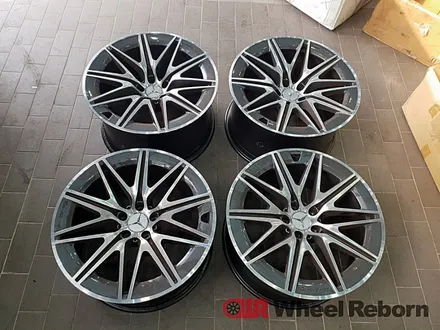 벤츠 GT43AMG 순정 21인치 블랙유광 분체도장 휠도색 작업후기!! / 하남시 감북동