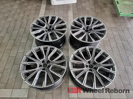 BMW 740d 순정 20인치 다이아커팅 분체도장 휠복원 작업후기!! / 하남시 감북동