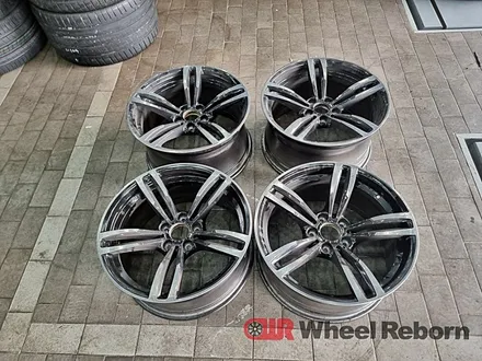 BMW M4 순정19인치 하이퍼실버 분체도장 휠도색!! / 하남시 감북동