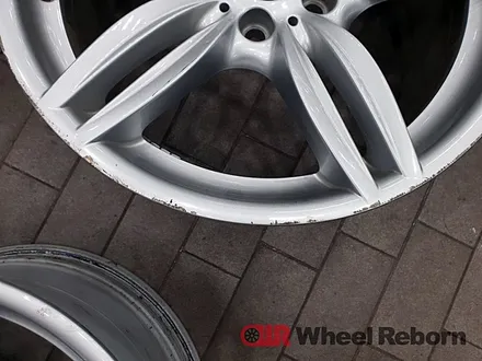 BMW f10 530d 19인치 351m 분체도장 실버복원 작업후기!! / 하남시 감북동