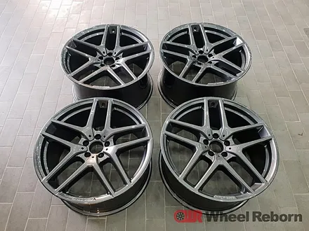벤츠 GLE 350d 순정21인치 건메탈 분체도장 휠도색 작업후기!! / 하남시 감북동