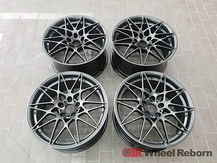 BMW M4 순정 20인치 666m 건메탈 반무광 분체도장 휠도색 작업후기!! / 하남시 감북동