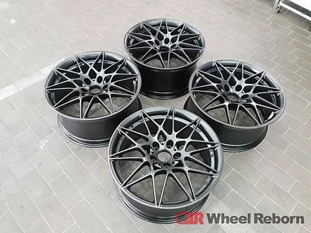 BMW M4 순정 20인치 666m 건메탈 반무광 분체도장 휠도색 작업후기!! / 하남시 감북동