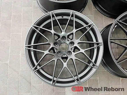 BMW M4 순정 20인치 666m 건메탈 반무광 분체도장 휠도색 작업후기!! / 하남시 감북동