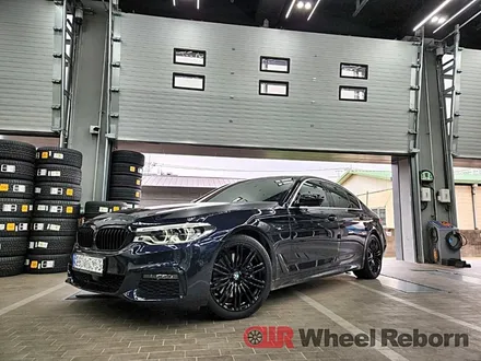 BMW G30 530i 순정 19인치 블랙유광 분체도장 휠도색 작업후기!! / 하남시 감북동