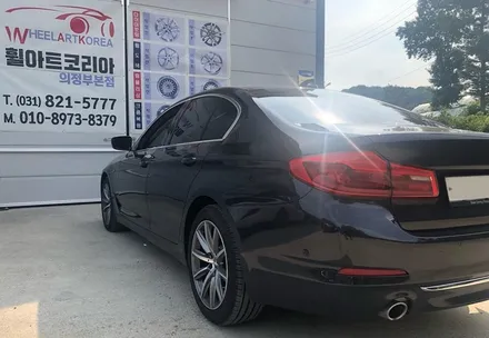 BMW 520I 휠수리 휠복원 다이아몬드컷팅 - 휠아트코리아 [양주 휠복원][일산 휠수리][포천 휠복원] / 포천시 소흘읍