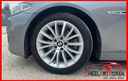 BMW 520D 순정 다이아몬드컷팅 럭셔리 휠복원 작업 - 의정부 포천 양주 휠수리 / 포천시 소흘읍