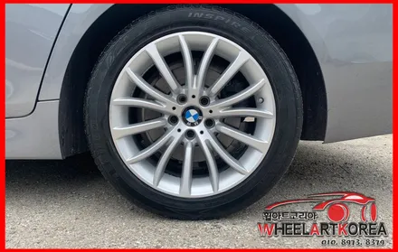 BMW 520D 순정 다이아몬드컷팅 럭셔리 휠복원 작업 - 의정부 포천 양주 휠수리 / 포천시 소흘읍