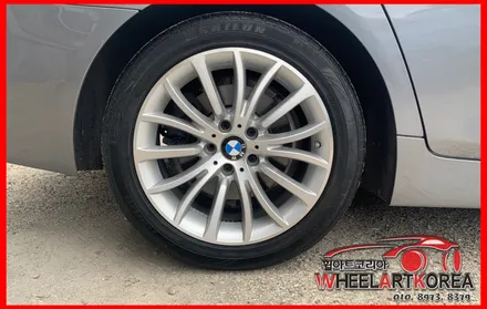 BMW 520D 순정 다이아몬드컷팅 럭셔리 휠복원 작업 - 의정부 포천 양주 휠수리 / 포천시 소흘읍