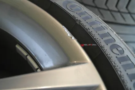 남양주 휠수리 휠아트코리아 - BMW 1시리즈118d 휠 도색 실버티타늄 :) / 포천시 소흘읍