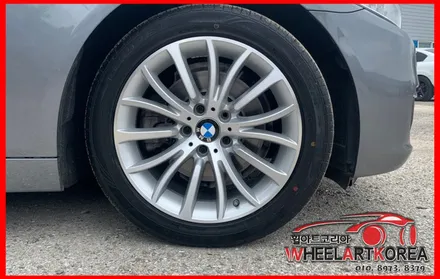 BMW 520D 순정 다이아몬드컷팅 럭셔리 휠복원 작업 - 의정부 포천 양주 휠수리 / 포천시 소흘읍