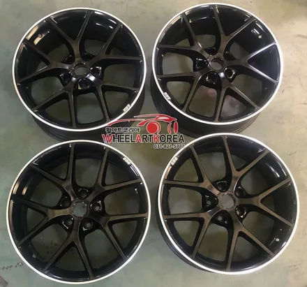 BBS SR 19인치 휠리폼 휠도색 유광블랙 - 휠아트코리아[무광블랙휠도색][블랙휠도색][BBS휠][BBS휠도색] / 포천시 소흘읍