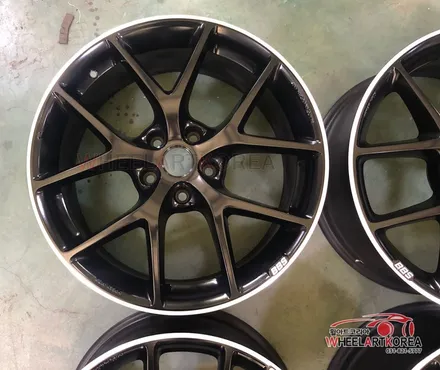 BBS SR 19인치 휠리폼 휠도색 유광블랙 - 휠아트코리아[무광블랙휠도색][블랙휠도색][BBS휠][BBS휠도색] / 포천시 소흘읍