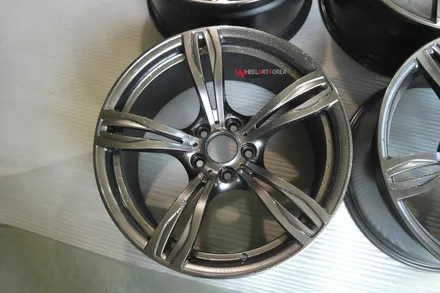 남양주 휠수리 - BMW M6 그란쿠페 고스트크롬 휠수리도색:) / 포천시 소흘읍