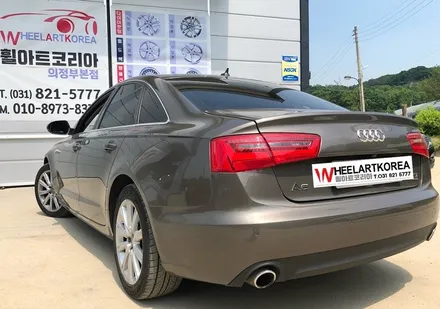 의정부 휠도색 남양주 휠튜닝 구리 휠리폼 휠아트코리아 - 아우디A6 3.0TDI 휠복원도색 유광블랙 / 포천시 소흘읍