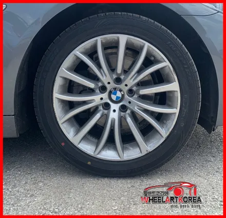 BMW 520D 순정 다이아몬드컷팅 럭셔리 휠복원 작업 - 의정부 포천 양주 휠수리 / 포천시 소흘읍