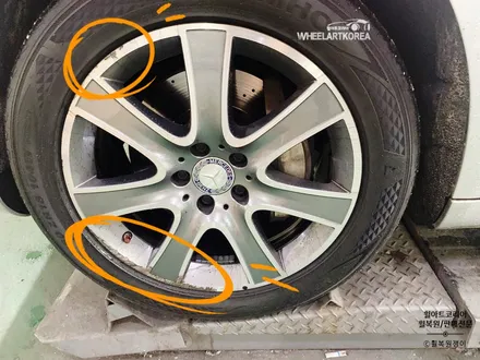 [휠복원] 벤츠(benz) S350 휠복원 작업 사례 [의정부 포천 양주] / 포천시 소흘읍