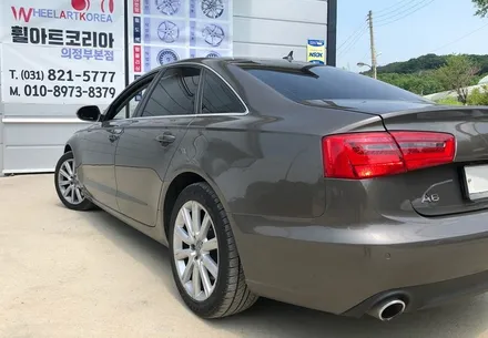 의정부 휠도색 남양주 휠튜닝 구리 휠리폼 휠아트코리아 - 아우디A6 3.0TDI 휠복원도색 유광블랙 / 포천시 소흘읍