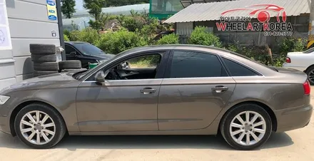 의정부 휠도색 남양주 휠튜닝 구리 휠리폼 휠아트코리아 - 아우디A6 3.0TDI 휠복원도색 유광블랙 / 포천시 소흘읍