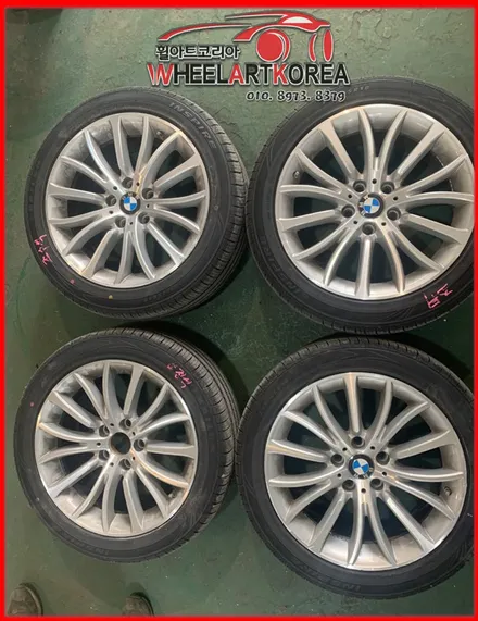 BMW 520D 순정 다이아몬드컷팅 럭셔리 휠복원 작업 - 의정부 포천 양주 휠수리 / 포천시 소흘읍