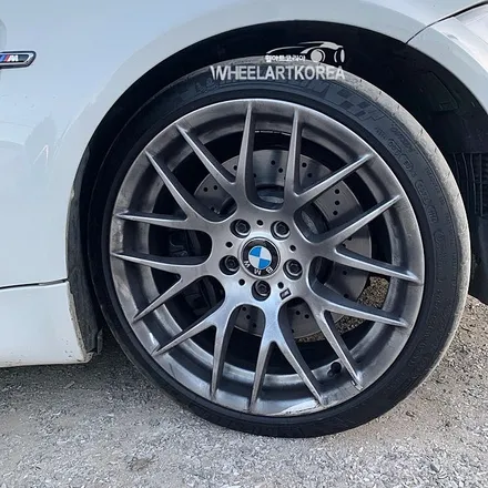 [양주 휠복원] BMW M1 19인치 실버 순정 휠복원/휠도색 작업 [포천 의정부 양주] / 포천시 소흘읍