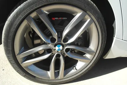 남양주 휠수리 휠아트코리아 - BMW 1시리즈118d 휠 도색 실버티타늄 :) / 포천시 소흘읍
