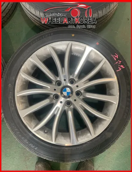 BMW 520D 순정 다이아몬드컷팅 럭셔리 휠복원 작업 - 의정부 포천 양주 휠수리 / 포천시 소흘읍