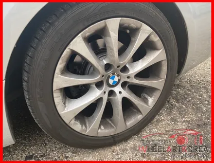 BMW 328i 컨버터블 17인치 휠복원 유광블랙 휠도색 [의정부 양주 포천 휠수리] / 포천시 소흘읍