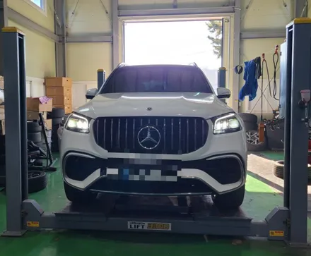 오산,동탄,수원 / 22인치 휠 복원 및 휠 도색(휠수리) / 벤츠 / GLS-클래스 63AMG