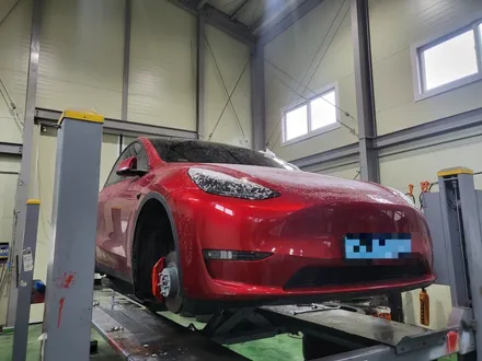 [테슬라 모델Y 퍼포먼스 21인치 휠 도색 작업 / TESLA Model Y wheel painting] 동탄 휠복원/오산 휠복원/수원 / 동탄, 오산, 수원, 용인, 화성, 평택