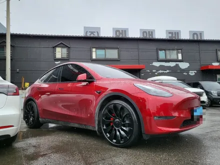 [테슬라 모델Y 퍼포먼스 21인치 휠 도색 작업 / TESLA Model Y wheel painting] 동탄 휠복원/오산 휠복원/수원 / 동탄, 오산, 수원, 용인, 화성, 평택