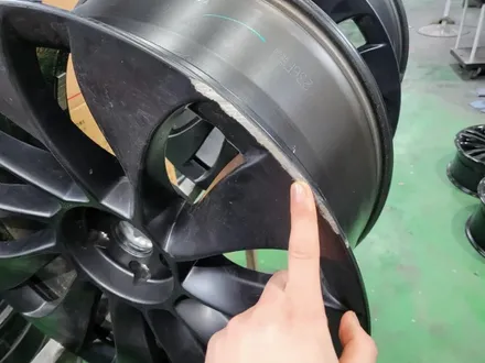 [테슬라 모델Y 퍼포먼스 21인치 휠 도색 작업 / TESLA Model Y wheel painting] 동탄 휠복원/오산 휠복원/수원 / 동탄, 오산, 수원, 용인, 화성, 평택
