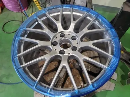 [벤츠 C63 AMG 하이퍼실버 휠 도색으로 휠이 커보이는 효과까지 동탄 휠브라더스] / 동탄, 오산, 수원, 용인, 화성, 평택